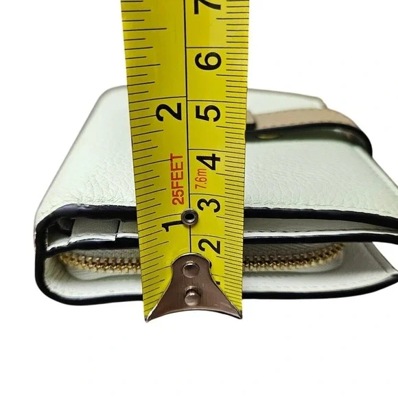 LOEWE Puzzle Bifold Wallet Leather Matcha Green Beige SET Box + Booklet AUTH - Picture 13 of 13